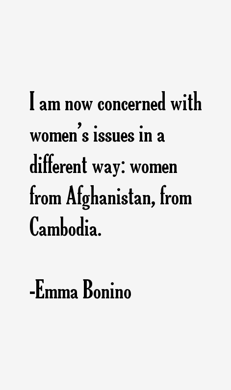 Emma Bonino Quotes