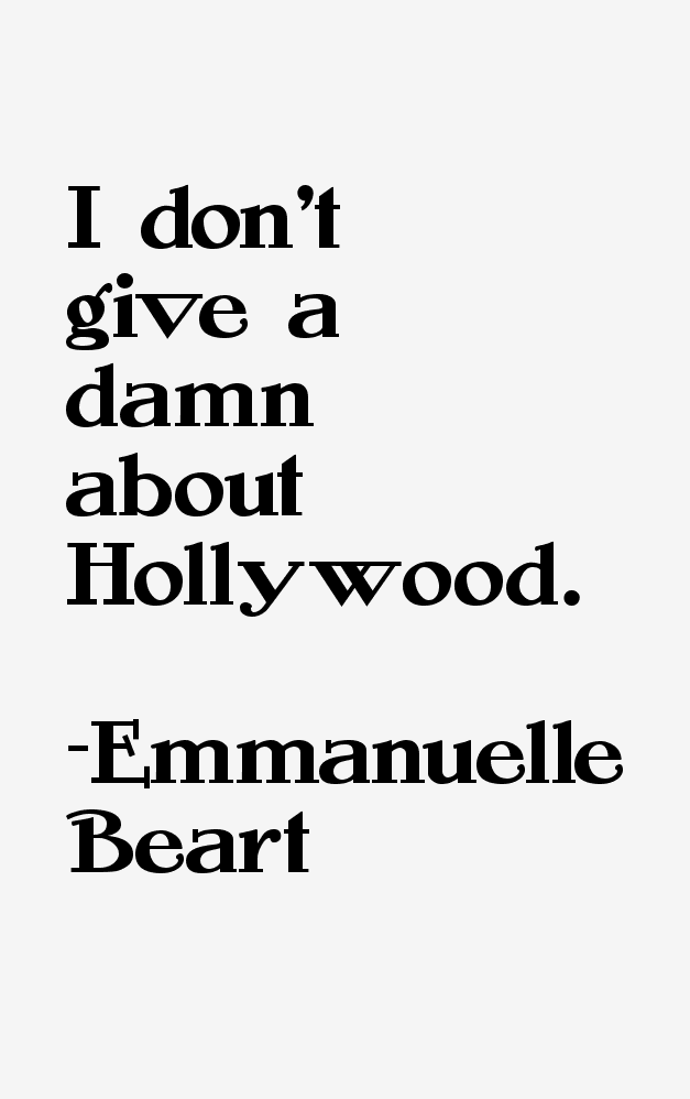 Emmanuelle Beart Quotes
