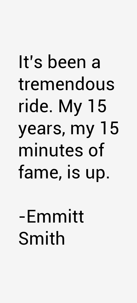 Emmitt Smith Quotes