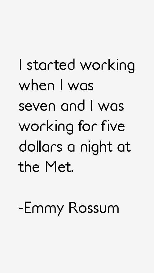 Emmy Rossum Quotes
