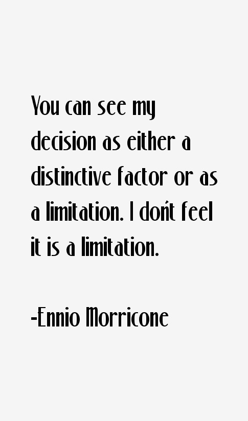 Ennio Morricone Quotes