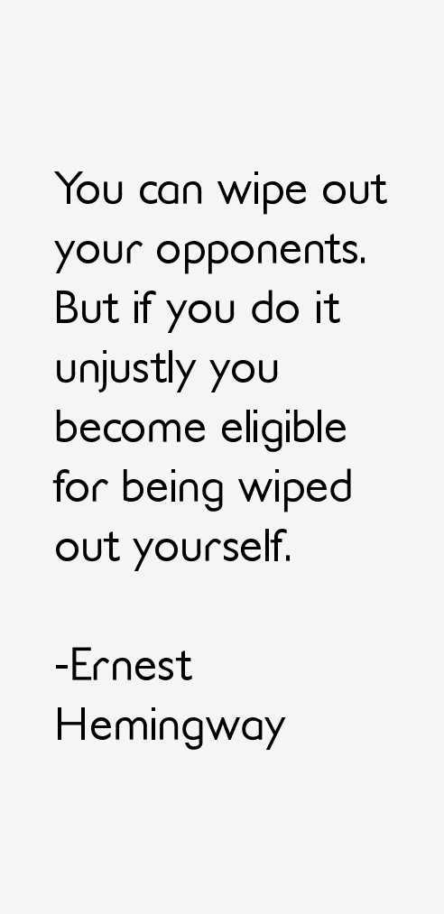 Ernest Hemingway Quotes