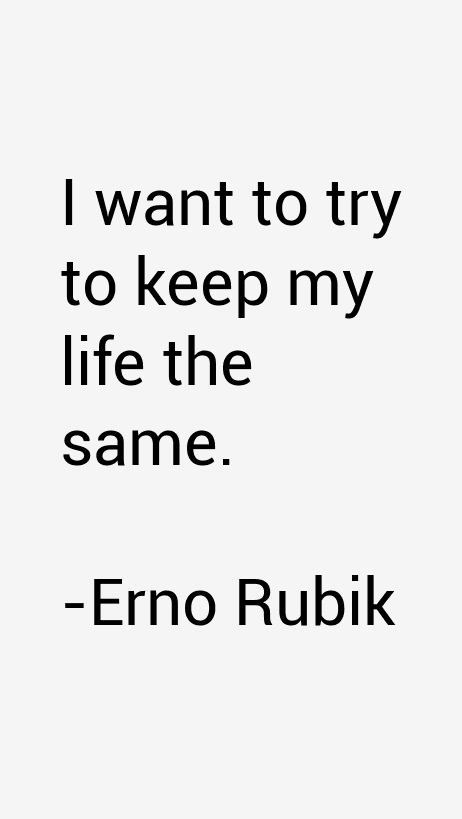 Erno Rubik Quotes