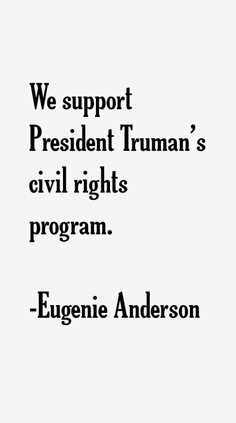 Eugenie Anderson Quotes