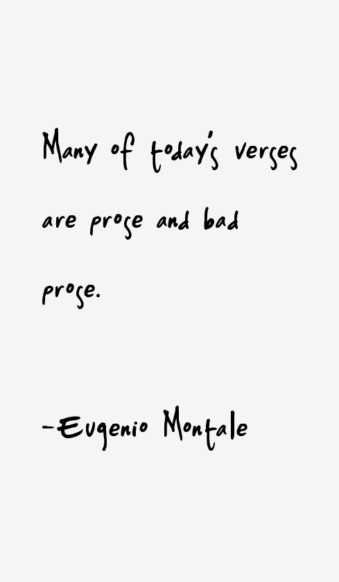 Eugenio Montale Quotes