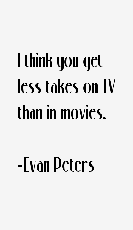 Evan Peters Quotes