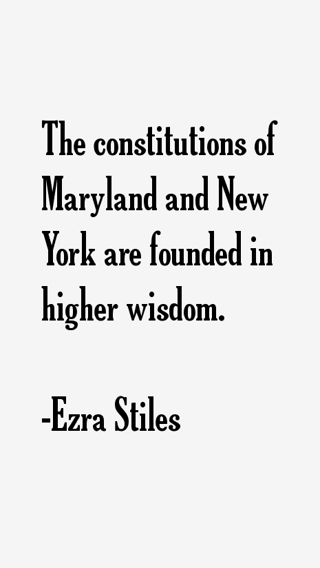 Ezra Stiles Quotes