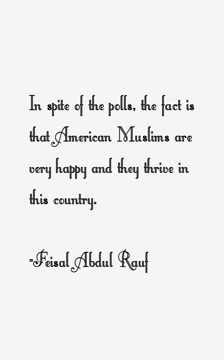 Feisal Abdul Rauf Quotes