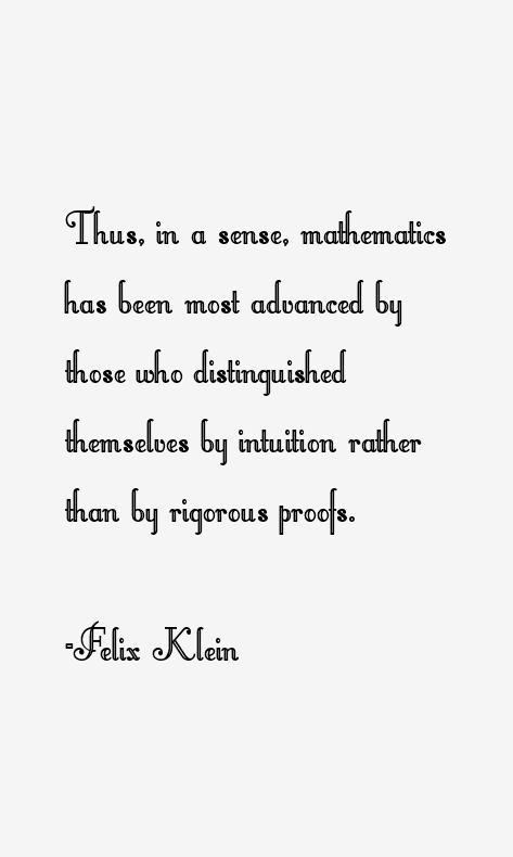 Felix Klein Quotes