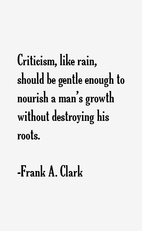 Frank A. Clark Quotes