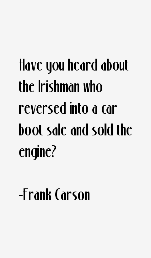Frank Carson Quotes