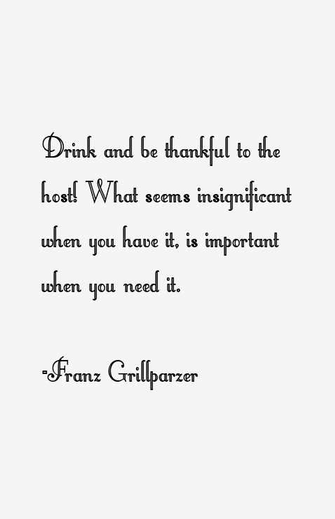 Franz Grillparzer Quotes