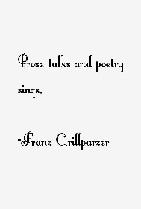 Franz Grillparzer Quotes