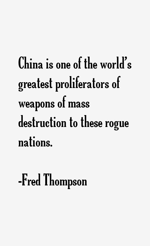 Fred Thompson Quotes