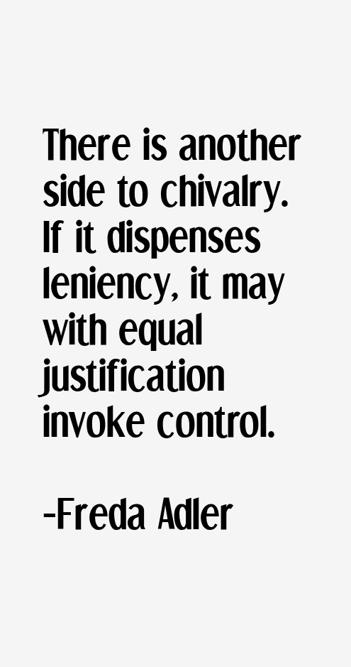 Freda Adler Quotes