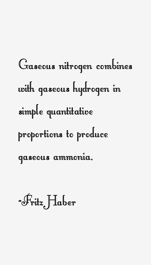 Fritz Haber Quotes