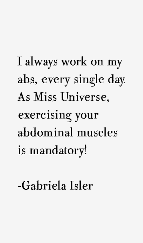 Gabriela Isler Quotes