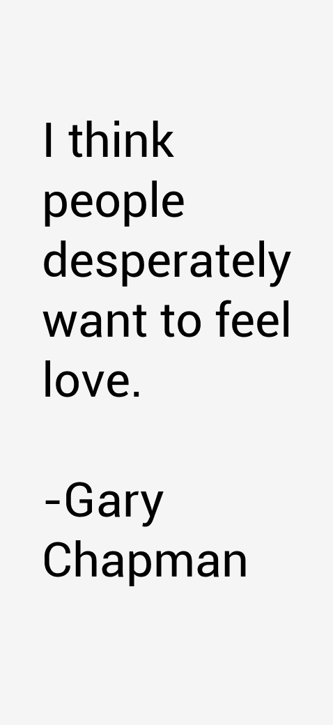 Gary Chapman Quotes