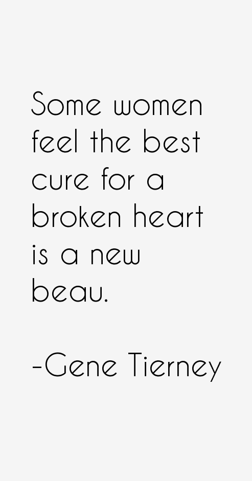 Gene Tierney Quotes