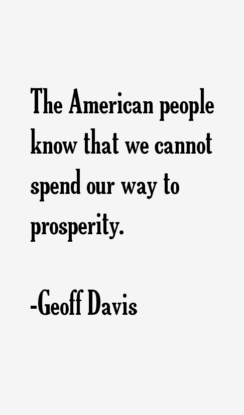 Geoff Davis Quotes