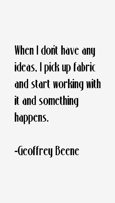Geoffrey Beene Quotes