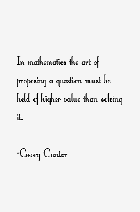 Georg Cantor Quotes