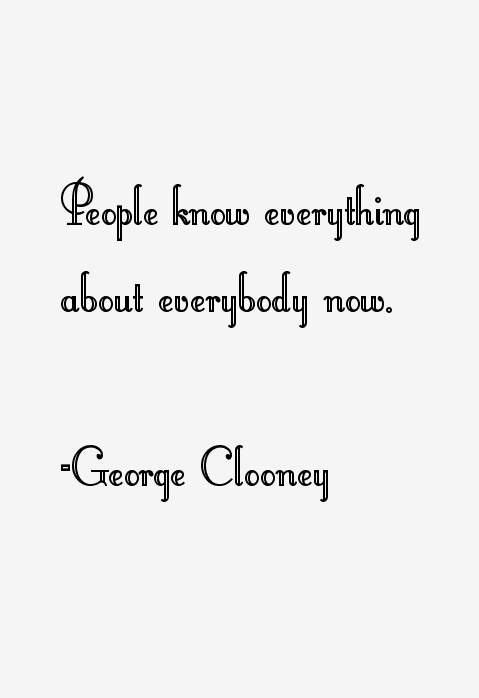 George Clooney Quotes