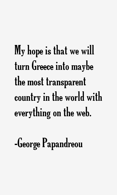 George Papandreou Quotes