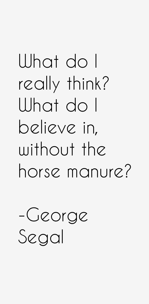 George Segal Quotes
