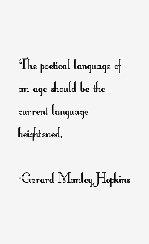 Gerard Manley Hopkins Quotes