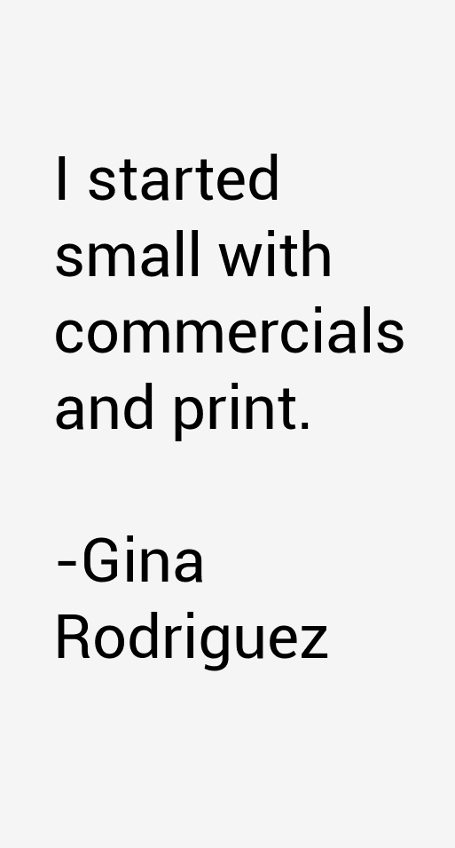 Gina Rodriguez Quotes