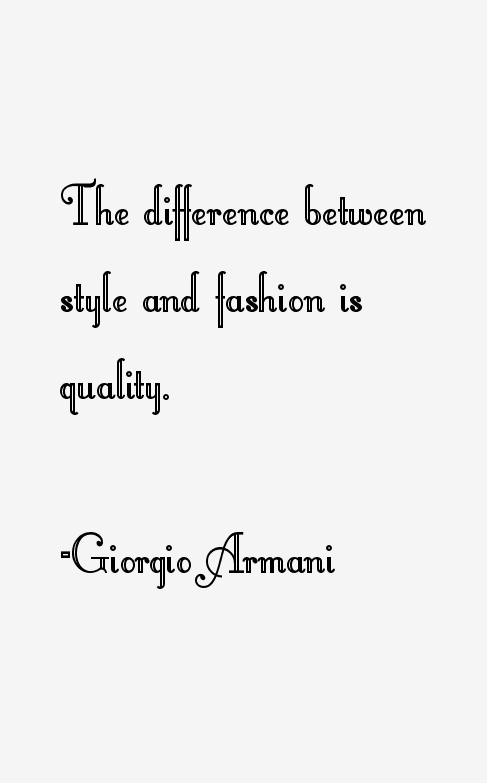 Giorgio Armani Quotes
