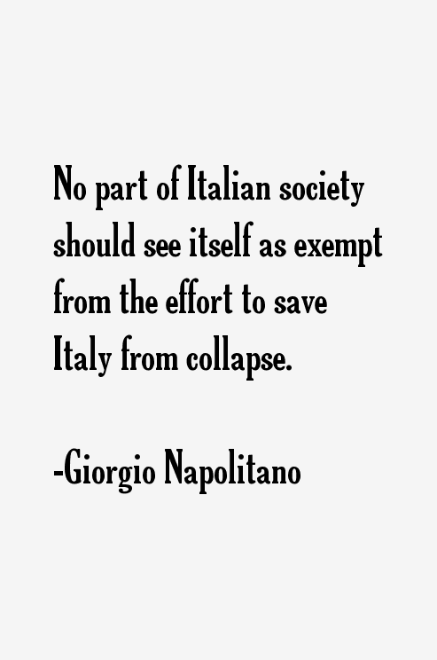 Giorgio Napolitano Quotes