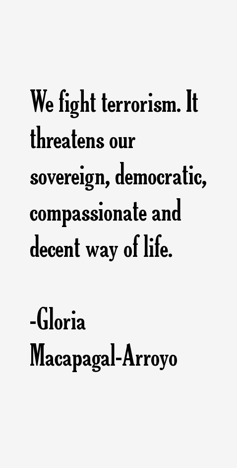 Gloria Macapagal-Arroyo Quotes