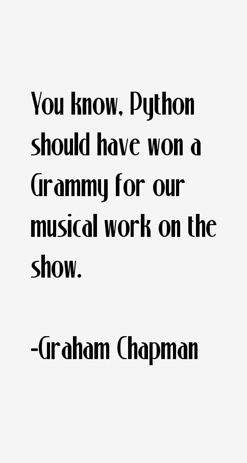 Graham Chapman Quotes
