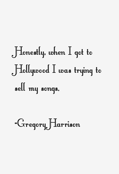 Gregory Harrison Quotes