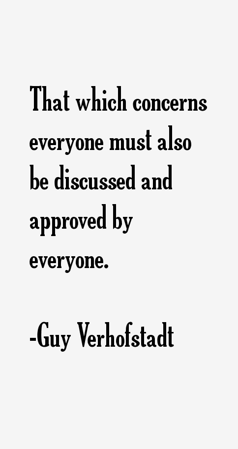 Guy Verhofstadt Quotes