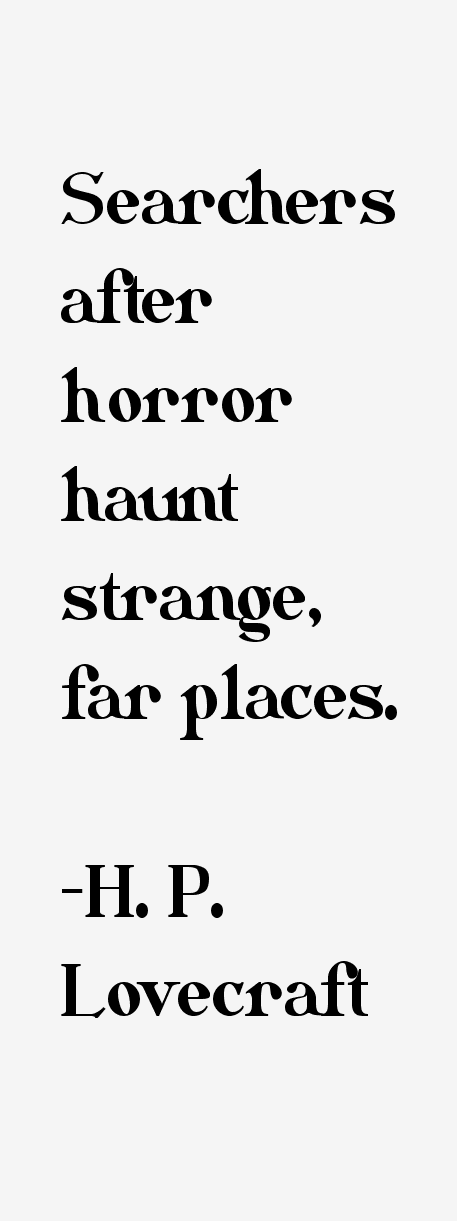 H. P. Lovecraft Quotes