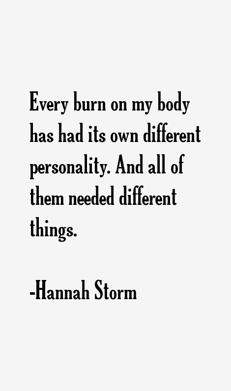 Hannah Storm Quotes