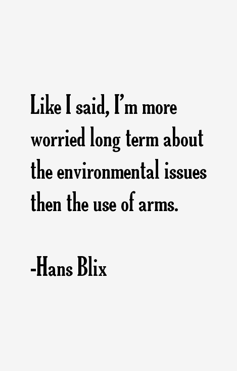 Hans Blix Quotes