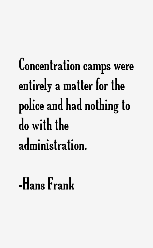 Hans Frank Quotes
