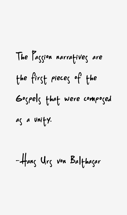 Hans Urs von Balthasar Quotes