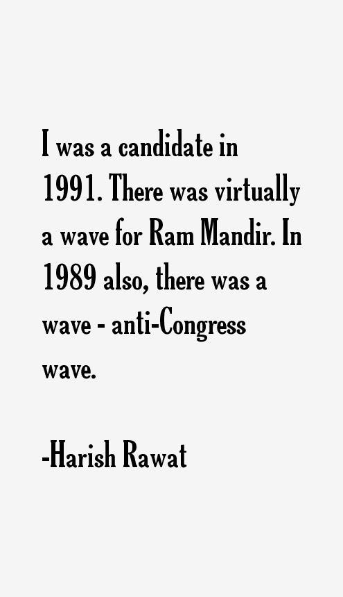 Harish Rawat Quotes