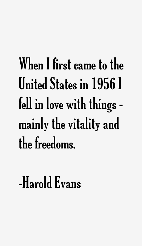 Harold Evans Quotes