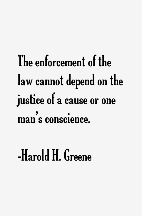 Harold H. Greene Quotes