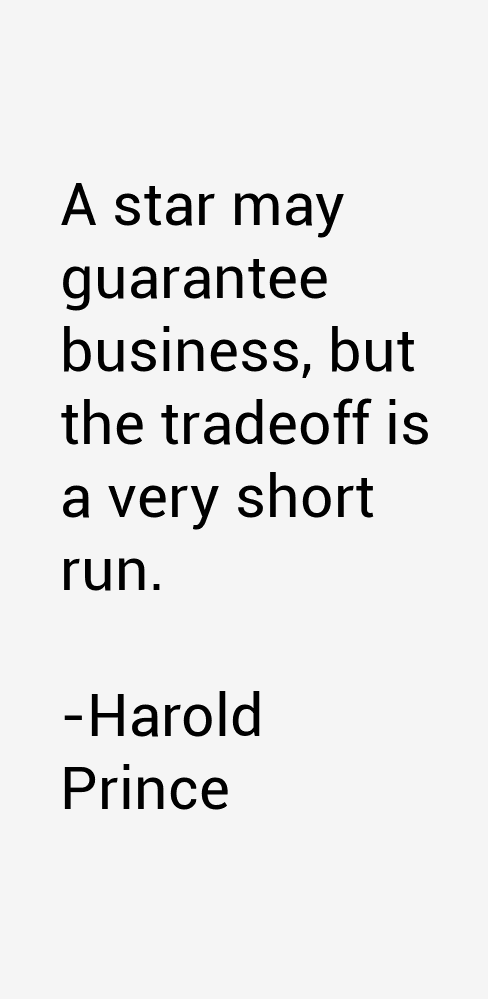 Harold Prince Quotes