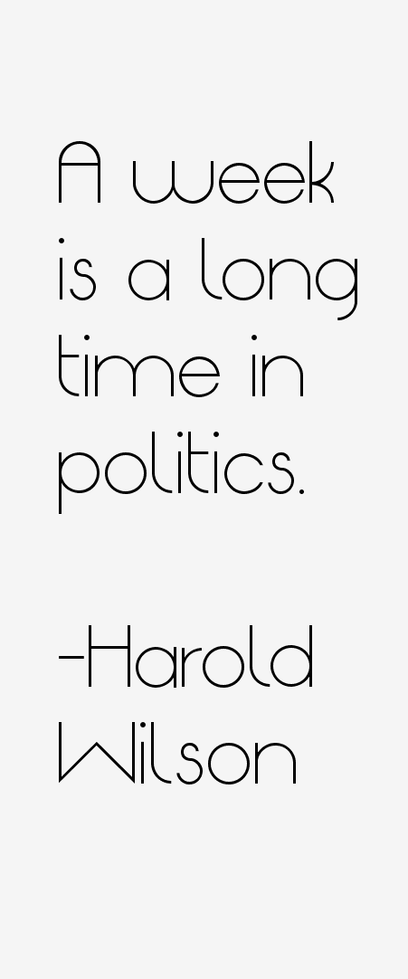Harold Wilson Quotes