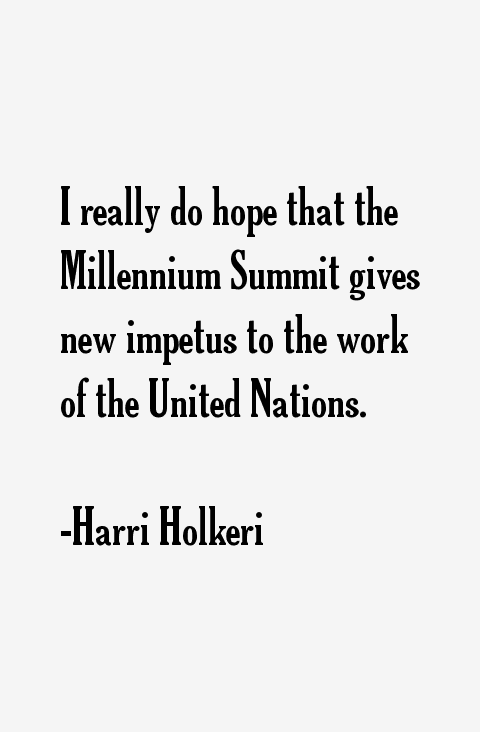 Harri Holkeri Quotes