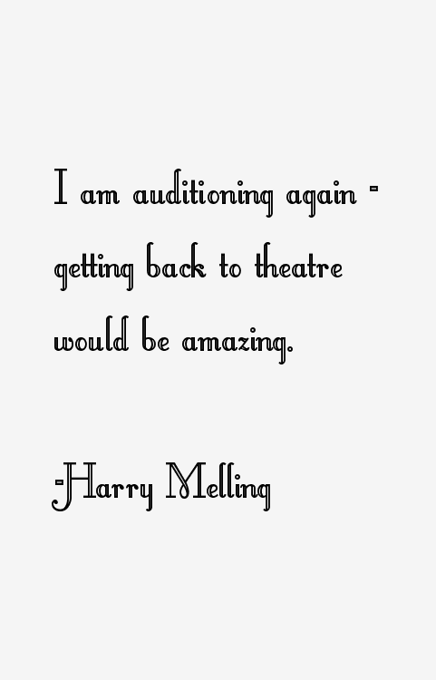 Harry Melling Quotes