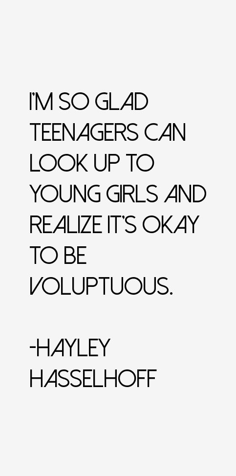 Hayley Hasselhoff Quotes
